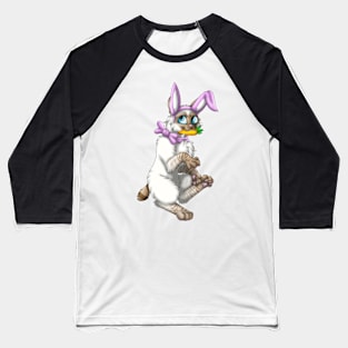 Bobtail BunnyCat: Cinnamon Lynx Point (Pink) Baseball T-Shirt